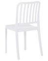 Conjunto de 4 cadeiras de jardim brancas SERSALE_820160