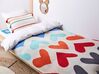 Cotton Kids Blanket Hearts Motif 130 x 170 cm Multicolour KOHAT_905399
