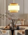 Lampe suspension en rotin beige et naturel YUMURI_837020