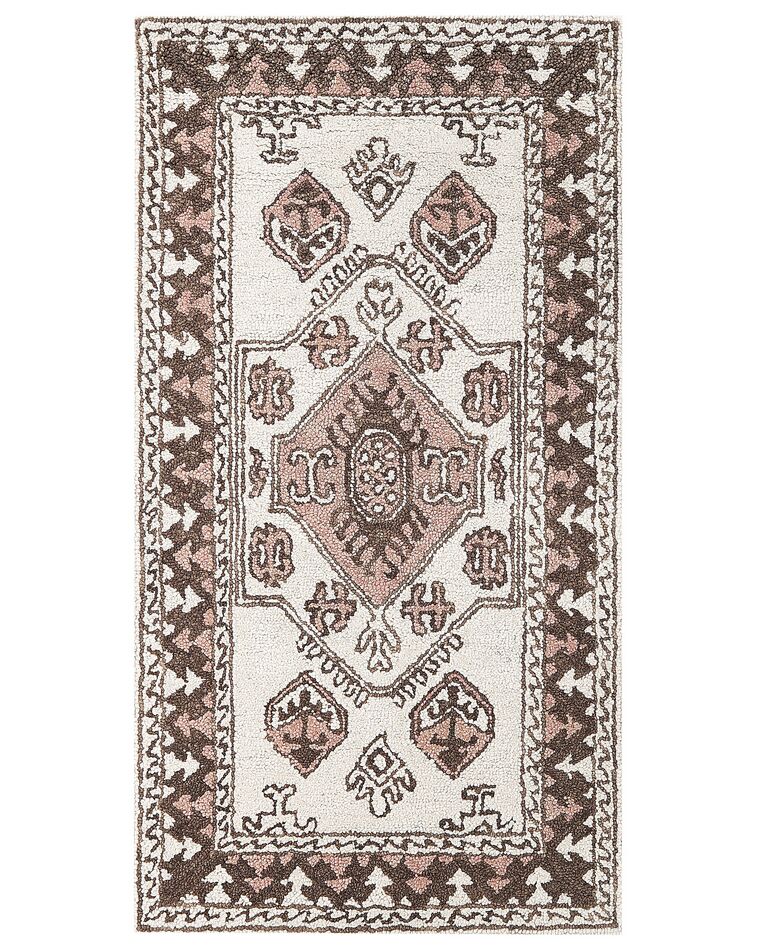 Wool Area Rug 80 x 150 cm Multicolour TOMARZA Beliani.co.uk