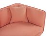 Right Hand Boucle Chaise Lounge Peach Pink CHEVANNES_819579