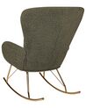 Boucle Rocking Chair Dark Green ANASET_914711
