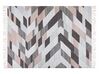 Teppich Jute mehrfarbig 160 x 230 cm geometrisches Muster Kurzflor NAKKAS_852715