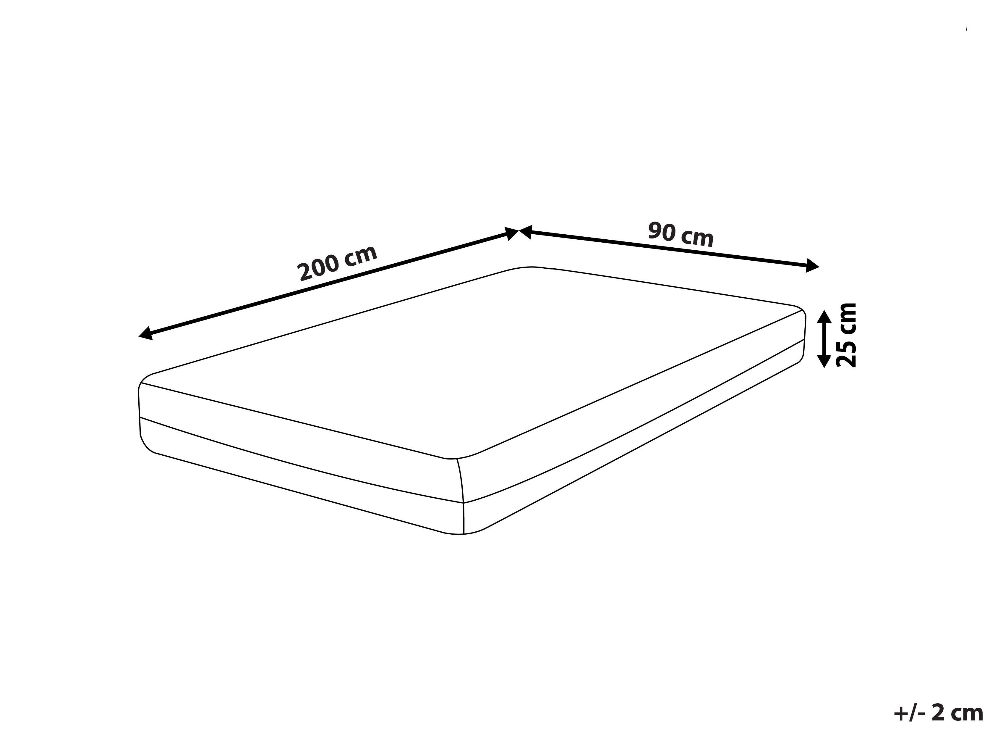 EU Single Size Gel Foam Mattress with Removable Cover Firm SPONGY_913803