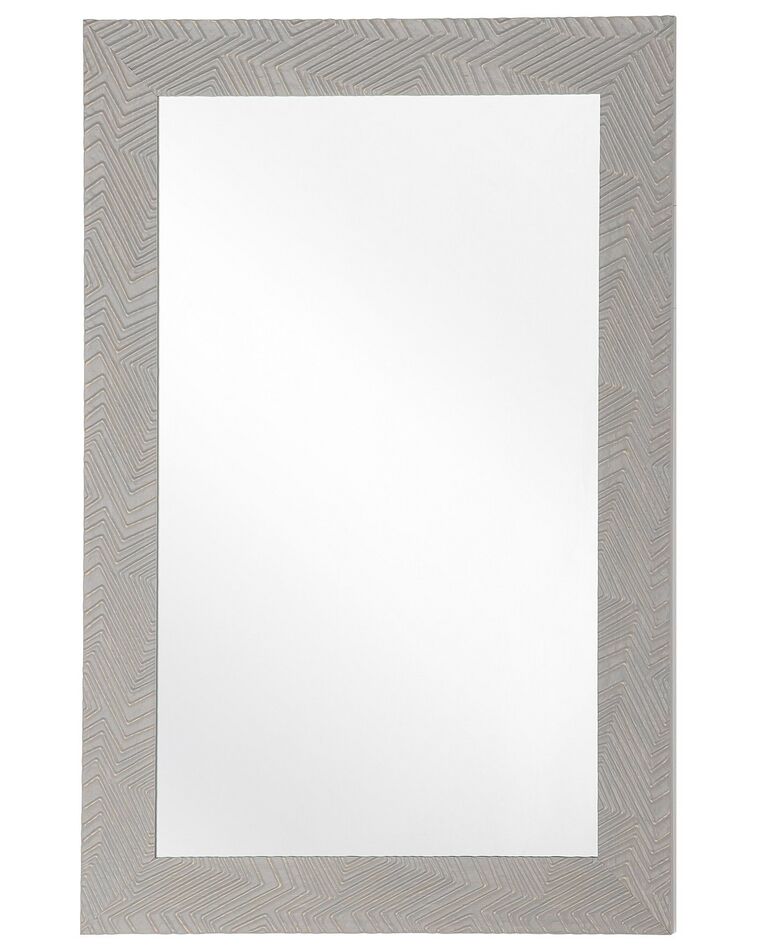 Nástenné zrkadlo 60 x 91 cm sivé NEVEZ_748050