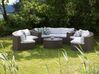 Conjunto de jardín con sofá de ratán y mesa de café en marrón claro SEVERO_678764