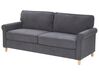 3-istuttava sohva sametti tummanharmaa RONNEBY_767074