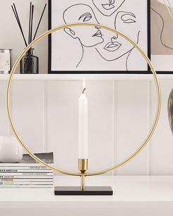 Kynttilänjalka metalli kulta 45 cm SERAM Kynttilänjalka metalli kulta 45 cm SERAM