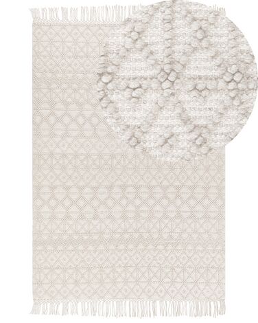 Tappeto lana beige chiaro 160 x 230 cm ALUCRA