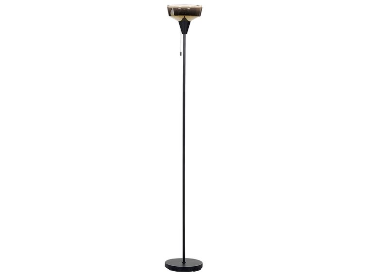 Stehlampe Rauchglas schwarz / gold 175 cm TALPARO_851422