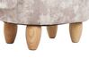 Pouf animaletto in velluto beige DOGGY_783228