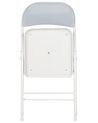 Set of 4 Folding Chairs Light Grey SPARKS_863762