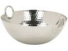 Taça decorativa em alumínio prateado SHIBAH_765851