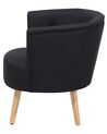 Fabric Tub Chair Black ODENZEN_710494