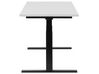 Table de bureau 130 x 72 cm noir et blanc hauteur réglable par electronique DESTIN II_759110