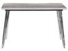Jedálenský stôl 120 x 70 cm mramorový efekt/strieborná GREYTON_821699