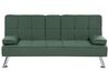 Háromszemélyes zöld kárpitozott kanapéágy RONNE_898201