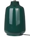 Keramisk bordlampe grøn CARETA_849260