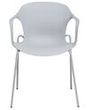 Set di 2 sedie plastica grigio ELBERT_684995