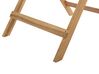 Zestaw mebli balkonowych drewniany jasny TERNI_777961