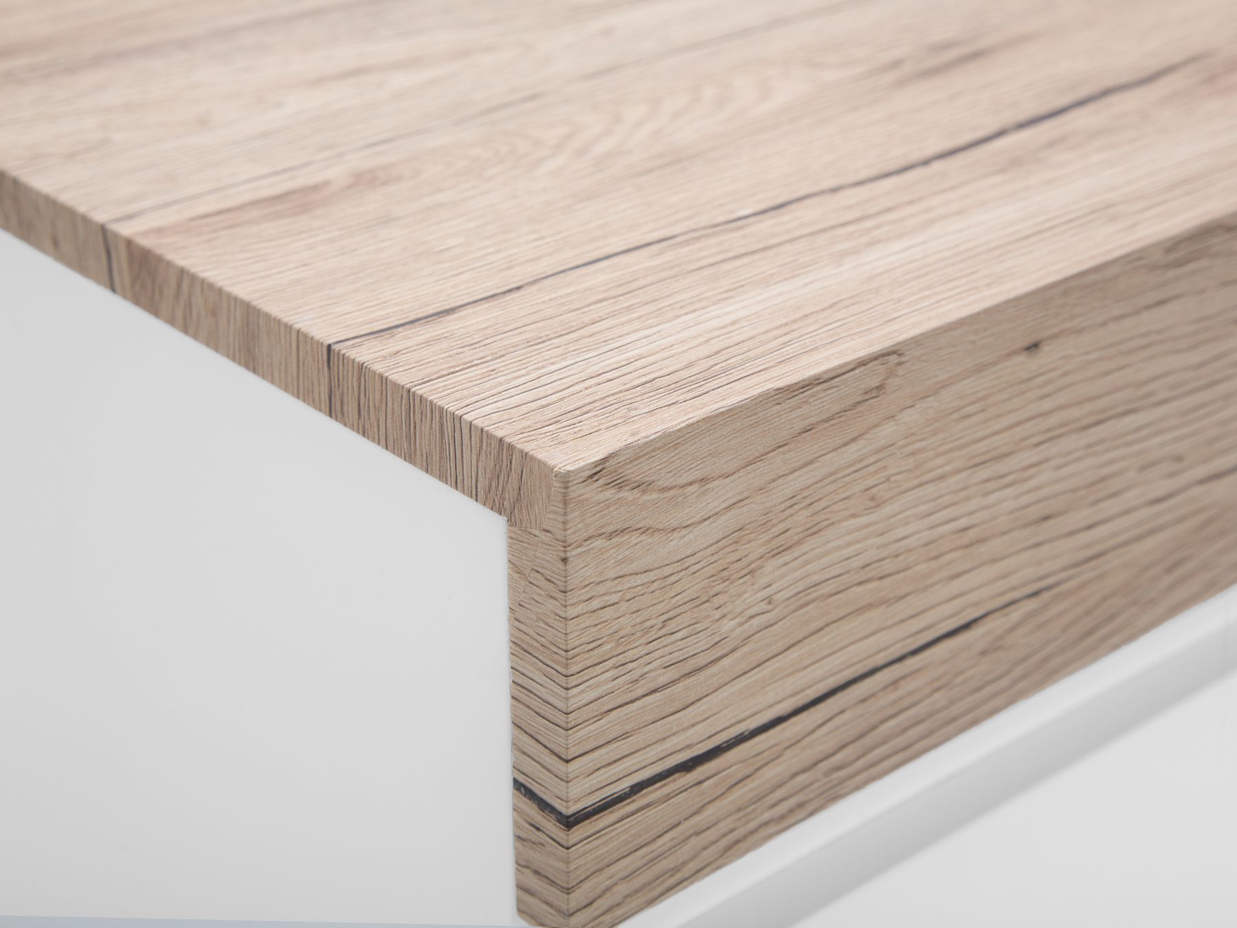 Cómoda blanca/madera clara MARLIN | Beliani.es