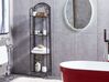 4 Tier Metal Bathroom Shelves Black VALDIVIA_827795