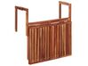 Stolik balkonowy wiszący akacjowy 60 x 40 cm ciemne drewno UDINE_810098
