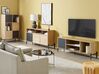 Mueble TV madera clara/gris/negro 140 x 40 cm MOINES_860523