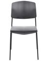 Set of 4 Dining Chairs Black ASTORIA_868253