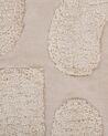 Teppich Baumwolle beige 80 x 150 cm abstraktes Muster Kurzflor DIYADIN_817486