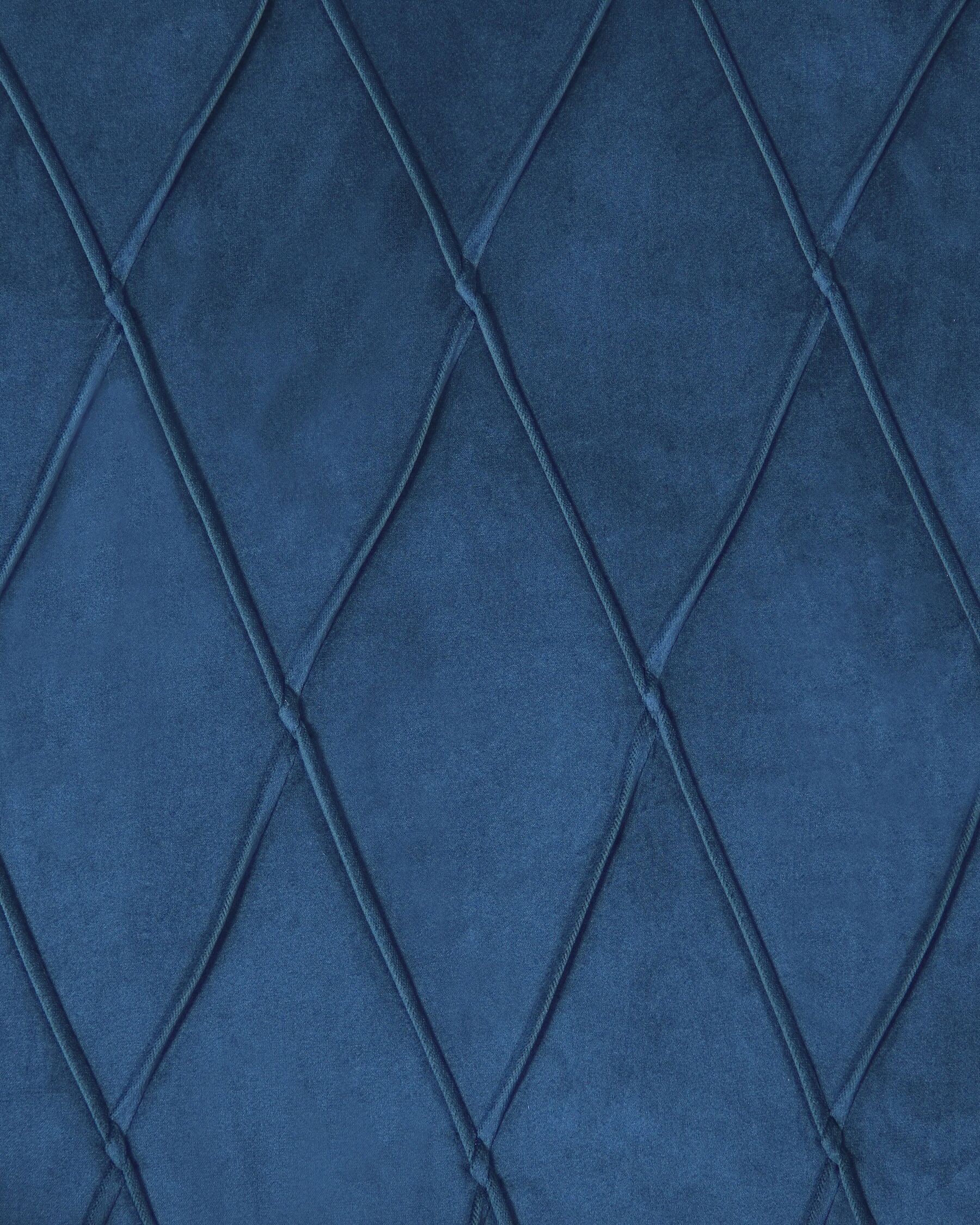 BAÏTA Poltrona Da Ufficio Monaco In Velluto Blu Con Piedini Dorati - Regolabile In Altezza, Con Ruote, Seduta Ergonomica