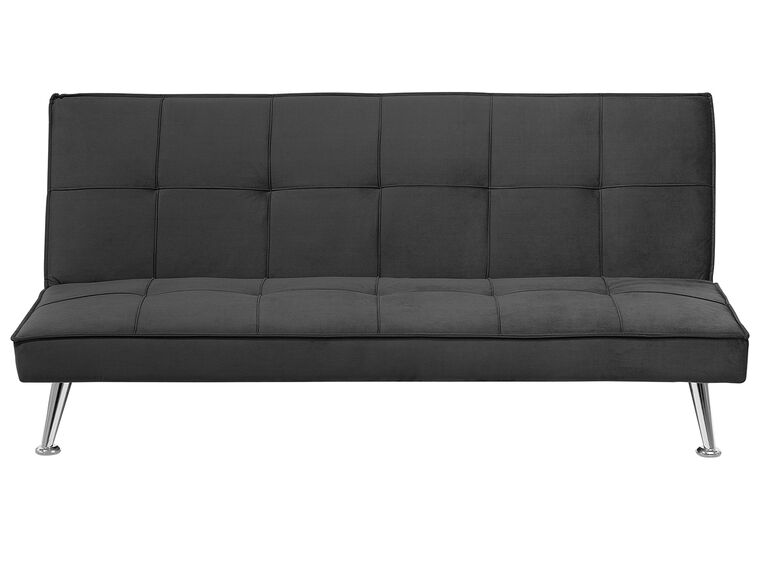 Sofá-cama de 3 lugares em tecido cinzento HASLE_680204