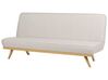 Canapé-lit en tissu beige KALFAFELL_907877