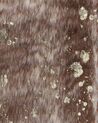 Faux Cowhide Area Rug with Spots 150 x 200 cm Brown with Gold BOGONG_820222