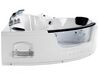 Whirlpool Badewanne weiss Eckmodell mit LED 198 x 144 cm MARTINICA_762895
