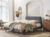 Łóżko tapicerowane 160 x 200 cm szare VIENNE_675917