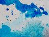 Teppich blau-grau 160 x 230 cm Flecken-Motiv Kurzflor BOZAT_755363