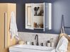 Bathroom Wall Mounted Mirror Cabinet with LED White 60 x 60 cm MAZARREDO_811290