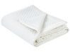 Prošívaný přehoz na postel 200 x 220 cm krémová bílá NAPE_914624