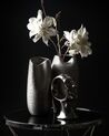 Stoneware Decorative Vase 33 cm Silver APAMEA_733667
