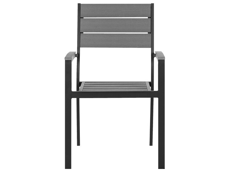 4 Seater Garden Dining Set Grey PRATO Beliani.co.uk