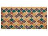 Teppich Wolle mehrfarbig 80 x 150 cm geometrisches Muster Kurzflor KESKIN_836617