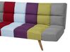 Fabric Sofa Bed Multicolour Patchwork INGARO_711940