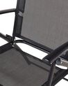 Set di 4 sedie da giardino acciaio nero LIVO_700980