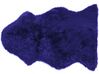 Schaffell-Teppich marineblau 100-110 cm Langhaar ULURU_807703