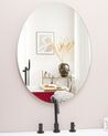 Espelho de parede oval prateado com iluminação LED 60 x 80 cm MAZILLE_780772