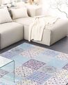 Teppich mehrfarbig Mosaik-Muster 140 x 200 cm INKAYA_882181