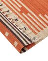 Cotton Kilim Runner Rug 80 x 300 cm Orange GAVAR_869195