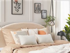 Valkoinen koristetyyny setti 2kpl 50 x 30 cm HELIOTROPE Valkoinen koristetyyny setti 2kpl 50 x 30 cm HELIOTROPE