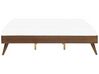 Bed hout donkerbruin 180 x 200 cm BERRIC_873739